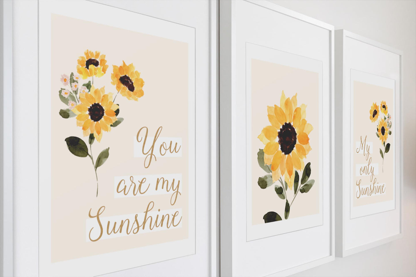 Hello Sunshine Sunflowers 3 Piece Wall Art