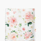 Blush Florals Changing Pad Cover for Girl