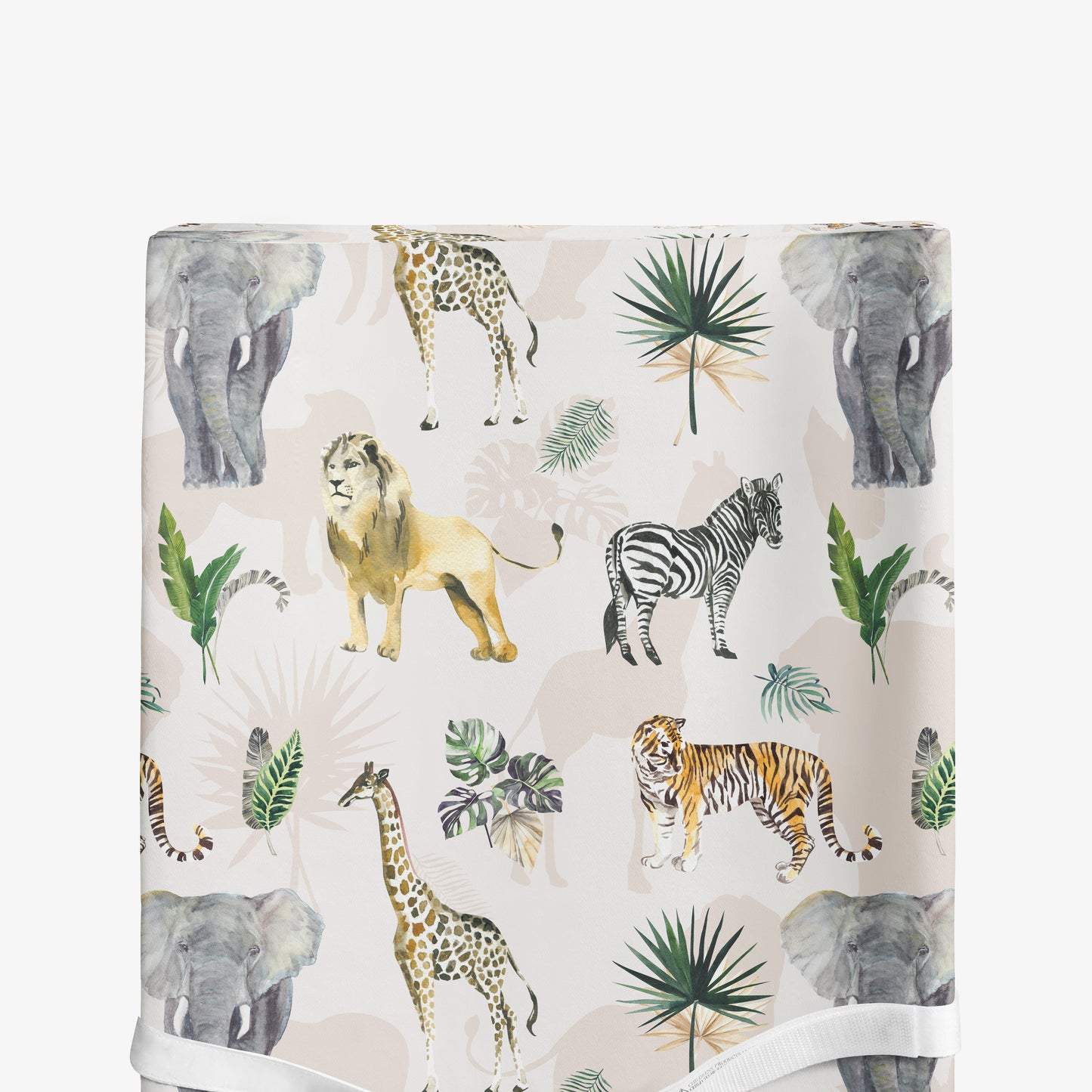 Safari Animals Changing Pad Cover for Boy