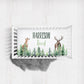 Forest Animals Woodland Personalized Crib Sheet for Boy