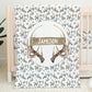 Boho Antlers Personalized Blanket