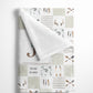 Boho Antlers Quilt Inspired Monogrammed Blanket