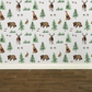 Forest Animals Wallpaper for Boy's Room