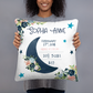 Moonlight Lullabies Birth Stats Pillow for Girl