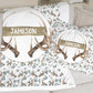 Boho Antlers Personalized Pillow